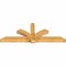 Ekena Millwork Redmond Rough Sawn Timber Gable Bracket, Western Red Cedar, 96"W x 36"H x 6"D x 6"F, 9/12 Pitch GBW096X36X0606RED00RWR - alternate 3